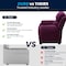 Flash Furniture Kids Recliner, 26" to 39" x 28", Upholstery Color: Purple BT-7985-KID-MIC-PUR-GG - alternate 3